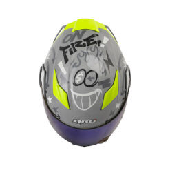 Casco Hro 3400Dv Evo Yeah Nardo Gris Visor Iridium Azul 3