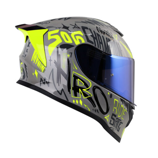 Casco Hro 506Sp Champion Gris Amarillo 1