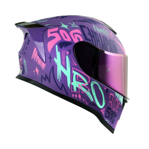 Casco Hro 506Sp Champion Morado Fucsia 2