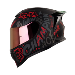 Casco Hro 506Sp Champion Negro Rojo 1