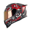 Casco Hro 506Sp Mistery Gris Oscuro Rojo 1