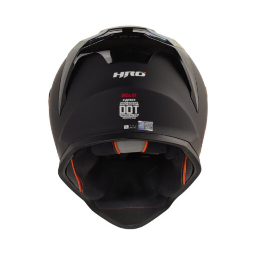 Casco Hro 506Sp Solid Negro Rojo 1