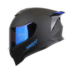 Casco Hro 506Sp Solid Negro Visor Irium Azul 1