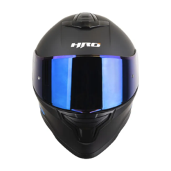 Casco Hro 506Sp Solid Negro Visor Irium Azul 1