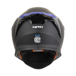Casco Hro 506Sp Solid Negro Visor Irium Azul 1