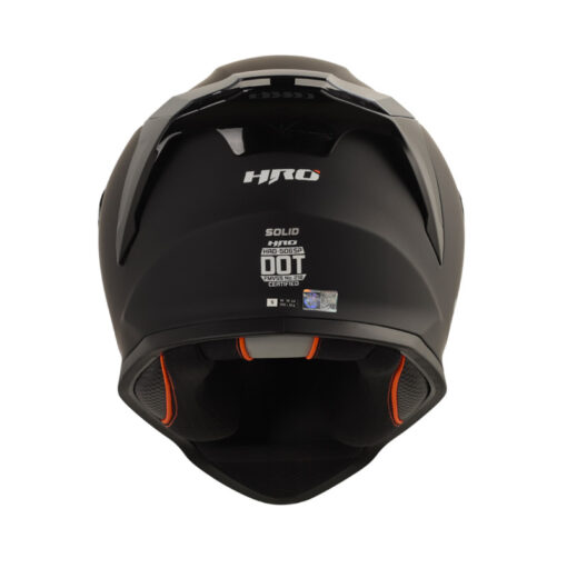 Casco Hro 506Sp Solid Negro Visor Smoke Claro 1