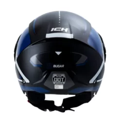 Casco Ich 102 Bugar Negro Blanco Visor Smoke 1