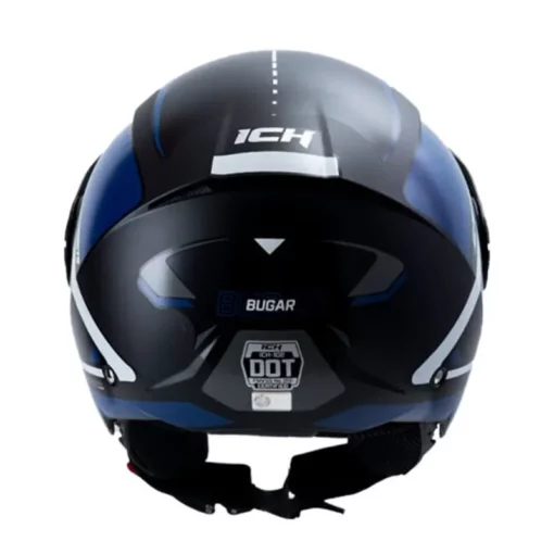 Casco Ich 102 Bugar Negro Blanco Visor Smoke 1