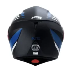 Casco Ich 3110 Blitz Negro Azul Visor Random 2