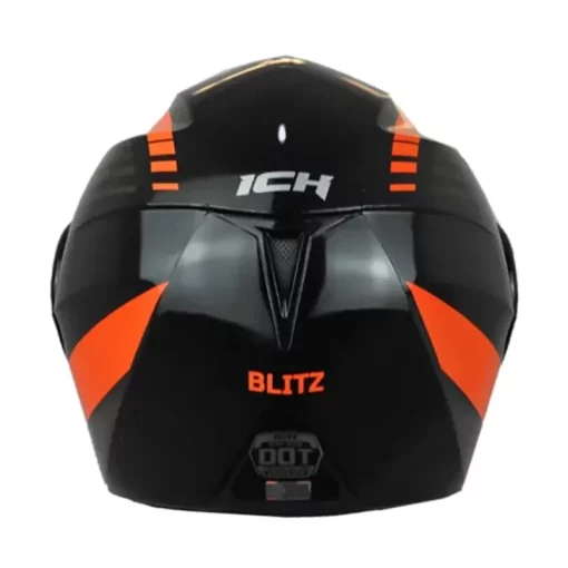 Casco Ich 3110 Blitz Negro Naranja Visor Random 2