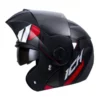 Casco Ich 3110 Ginex Negro Rojo Visor Random 1