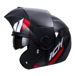 Casco Ich 3110 Ginex Negro Rojo Visor Random 1