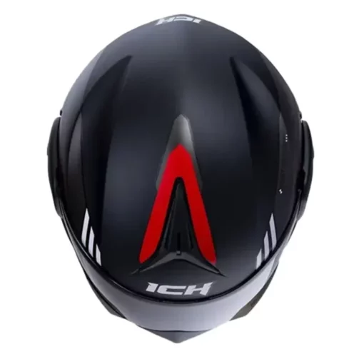 Casco Ich 3110 Ginex Negro Rojo Visor Random 1