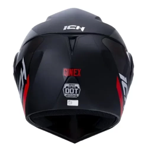 Casco Ich 3110 Ginex Negro Rojo Visor Random 1