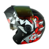 Casco Ich 3110 Gruko Negro Rojo Visor Random 1