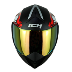 Casco Ich 3110 Gruko Negro Rojo Visor Random 2