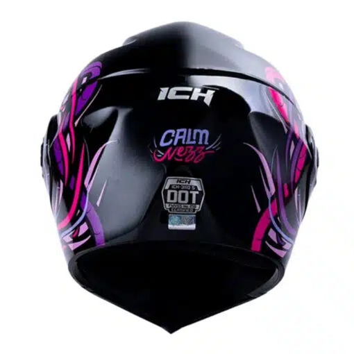Casco Ich 3110 Kids Calmnezz Negro Morado 2-3