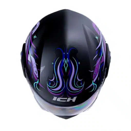 Casco Ich 3110 Kids Calmnezz Negro Turquesa 2