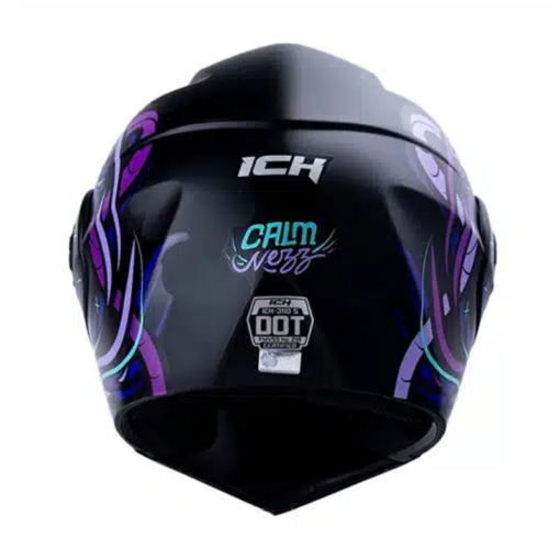 Casco Ich 3110 Kids Calmnezz Negro Turquesa 2