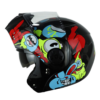 Casco Ich 3110 Kids Crazy_Rain Negro Amarillo 1