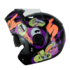 Casco Ich 3110 Kids Crazy_Rain Negro Morado 1