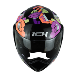 Casco Ich 3110 Kids Crazy_Rain Negro Morado 2