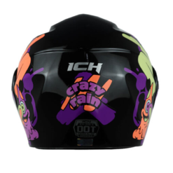 Casco Ich 3110 Kids Crazy_Rain Negro Morado 2