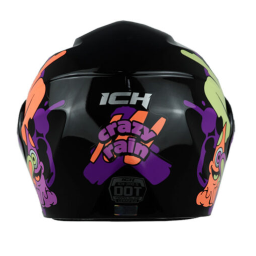 Casco Ich 3110 Kids Crazy_Rain Negro Morado 2