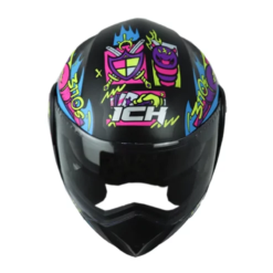 Casco Ich 3110 Kids Crazy_Rain Negro Morado 1