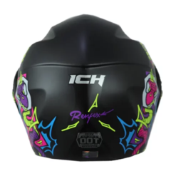 Casco Ich 3110 Kids Crazy_Rain Negro Morado 1