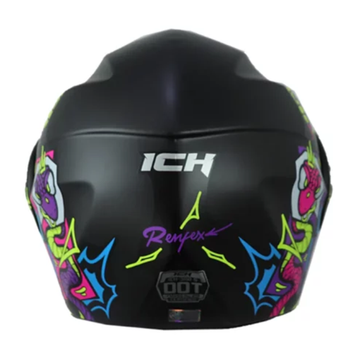 Casco Ich 3110 Kids Crazy_Rain Negro Morado 1