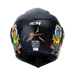 Casco Ich 3110 Kids Renfex Negro Naranja Neon 2