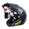 Casco Ich 3110 Nidhog Negro Gris Visor Random 1