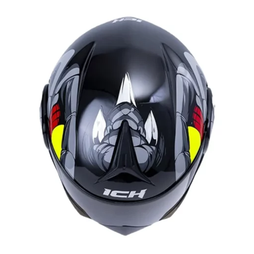 Casco Ich 3110 Nidhog Negro Gris Visor Random 2