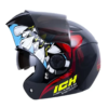 Casco Ich 3110 Nidhog Negro Rojo Visor Random 1