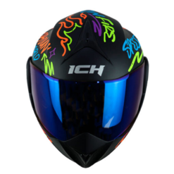 Casco Ich 3110 No_Fear Negro Azul Visor Azul 2