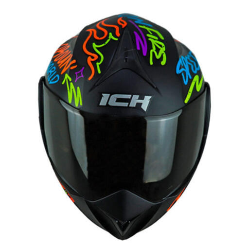 Casco Ich 3110 No_Fear Negro Azul Visor Random 2