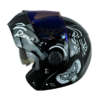 Casco Ich 3110 No_Fear Negro Gris Visor Azul 1