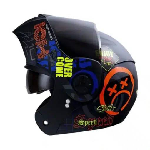 Casco Ich 3110 Random Negro Naranja Visor Random 1