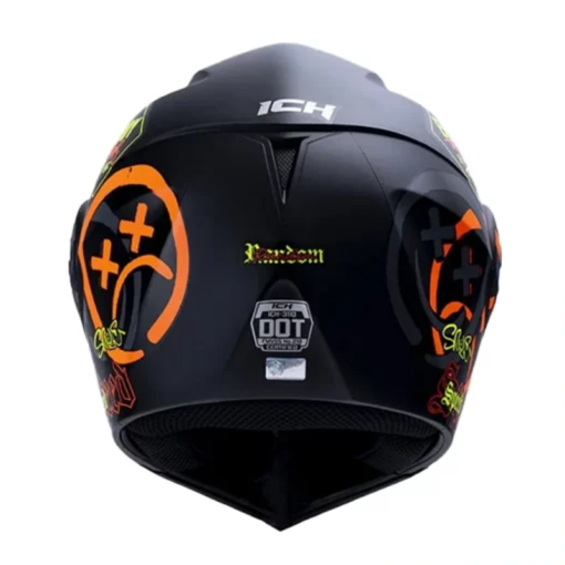 Casco Ich 3110 Random Negro Naranja Visor Random 1