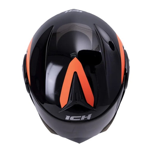 Casco Ich 3110 Zurial Negro Naranja Visor Random 2