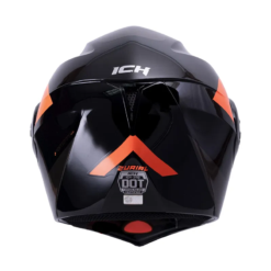 Casco Ich 3110 Zurial Negro Naranja Visor Random 2