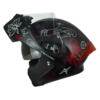 Casco Ich 3120 Tradiciona Negro Rojo 1