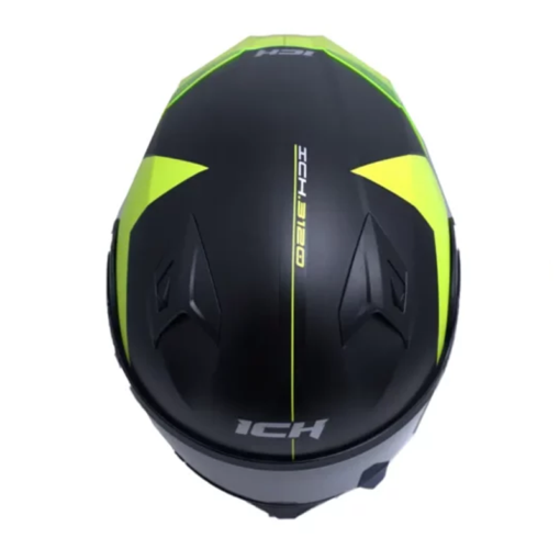 Casco Ich 3120 Zorth Negro Amarillo Neón Visor Smoke 1