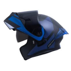 Casco Ich 3120 Zorth Negro Azul Navy Visor Smoke 1
