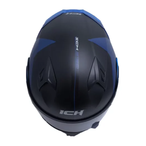Casco Ich 3120 Zorth Negro Azul Navy Visor Smoke 2