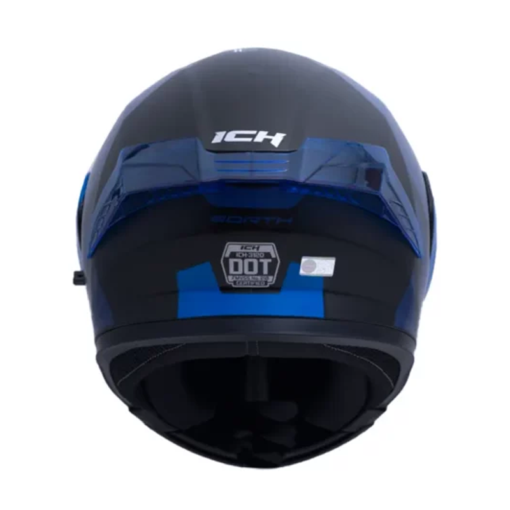 Casco Ich 3120 Zorth Negro Azul Navy Visor Smoke 2