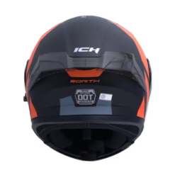 Casco Ich 3120 Zorth Negro Naranja Visor Smoke 1