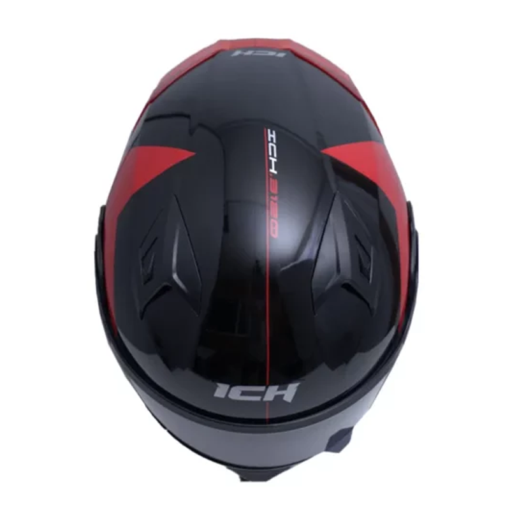 Casco Ich 3120 Zorth Negro Rojo Visor Smoke 1