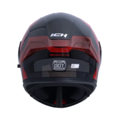 Casco Ich 3120 Zorth Negro Rojo Visor Smoke 1